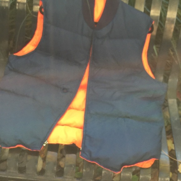 Vintage reversible down vest - Picture 4 of 6